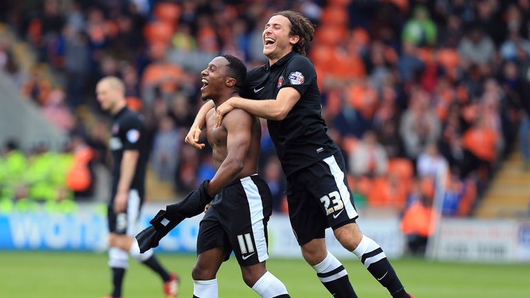 Callum Harriott: Celebrated his hat-trick
