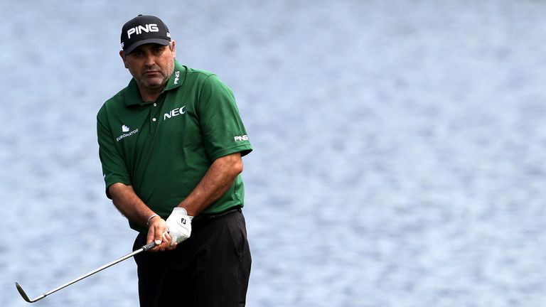 Angel Cabrera: Tied at the top at Quail Hollow