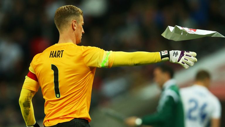 Joe Hart: Has vowed to stay positive in Brazil