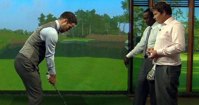 Redknapp: takes on the infamous 17th at Sawgrass