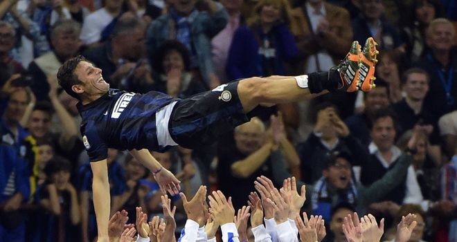 Inter bid farewell to Javier Zanetti at the San Siro