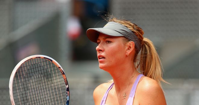 Maria Sharapova: Celebrates match point against Christina Mchale