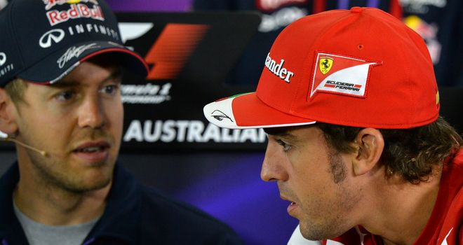 Vettel and Alonso: Last in the Thursday presser together in Australia