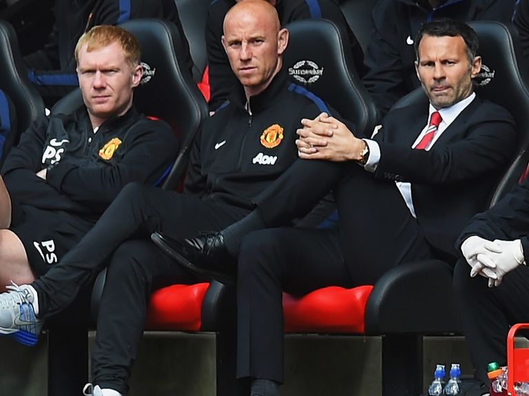 Ryan Giggs (r): Had four-game spell in charge