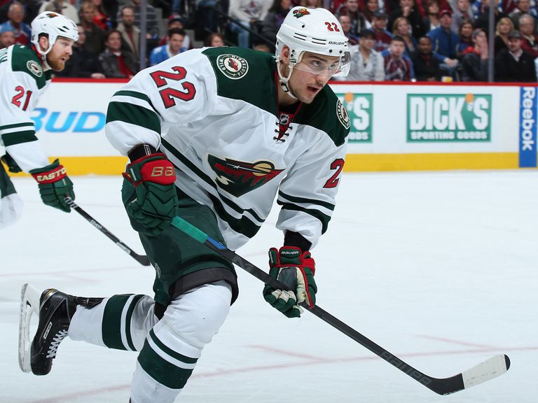 Nino Niederreiter in action for the Minnesota Wild