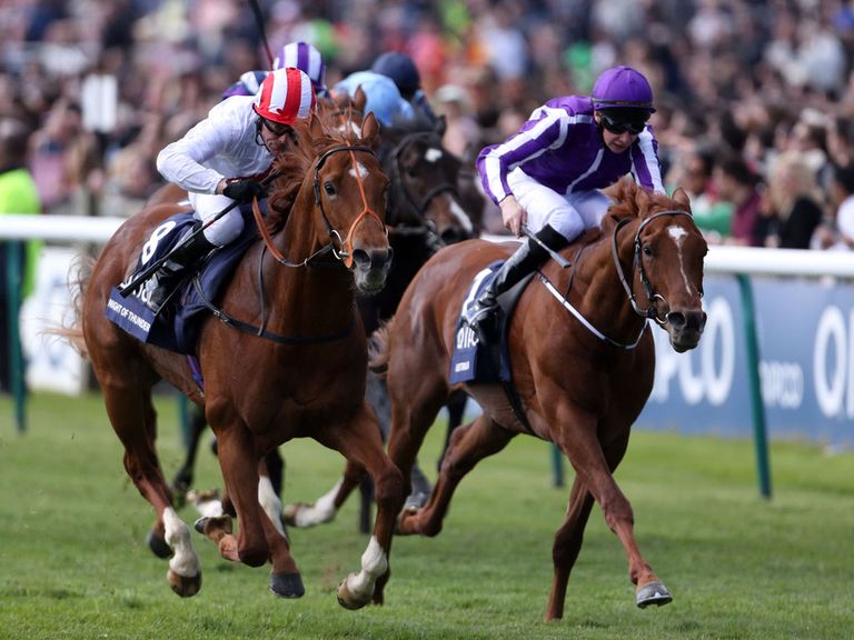 Australia (right): Exciting his trainer ahead of Investec Derby