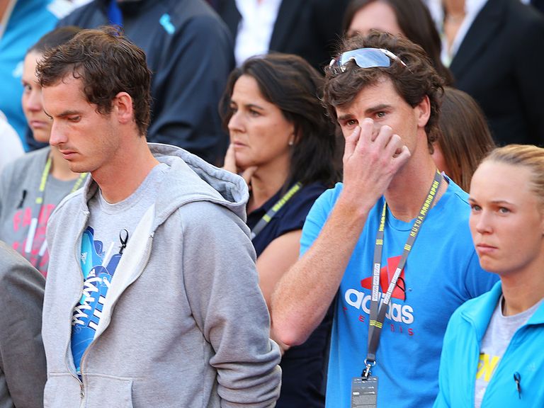 Andy Murray, Jamie Murray and Caroline Wozniacki were among the players to pay tribute