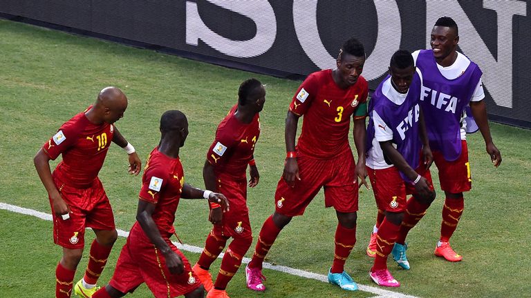 Ghana delight after taking the lead