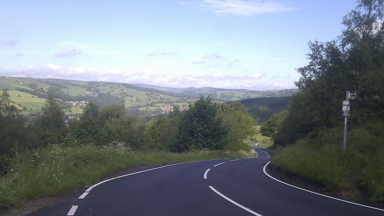 Sheffield's Oughtibridge Lane, also known as The Jawbone, offers several good vantage points