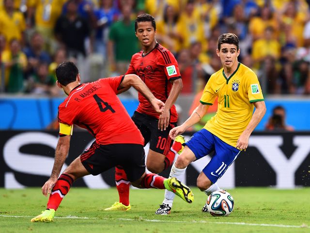 Oscar couldn't find a way through for Brazil