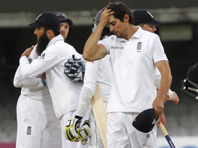 Cook saw his bowlers come so close to claiming a victory for England