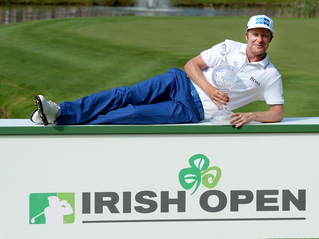 Mikko Ilonen relaxes after winning the Irish Open