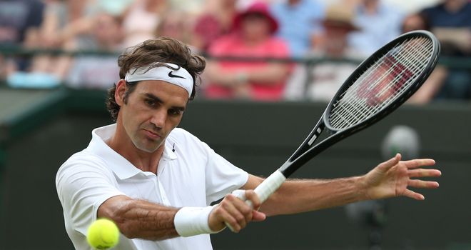 Roger Federer: Through to the second round at SW19