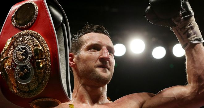 Carl Froch: Knocked out George Groves in the eighth round at Wembley
Carl Froch: Retained his WBA and IBF super-middleweight crowns
