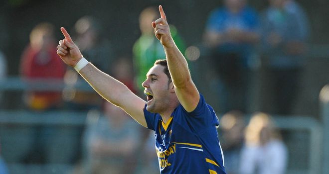 Seanie Furlong celebrates after scoring his second goal against Offaly