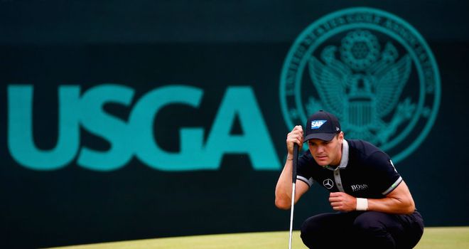 Germany's Martin Kaymer opened a big lead on day two as he goes in search of a second major title