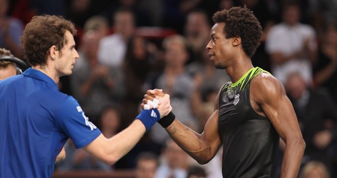 Andy Murray and Gael Monfils have faced each other five times in their professional careers