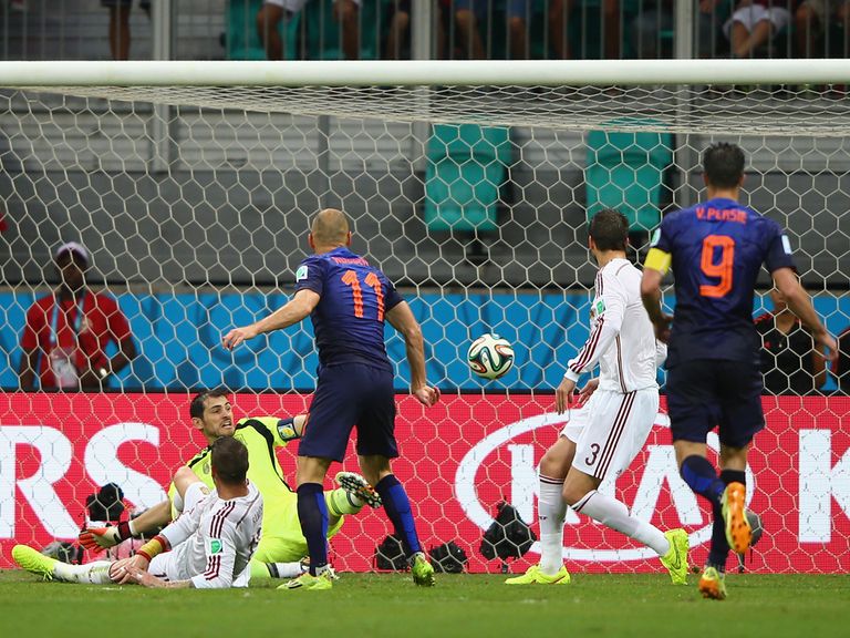 Arjen Robben: Turned on the style against a toiling Spain side
