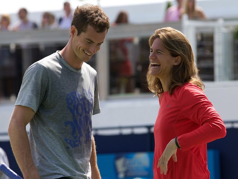 New partnership: Andy Murray and Amelie Mauresmo