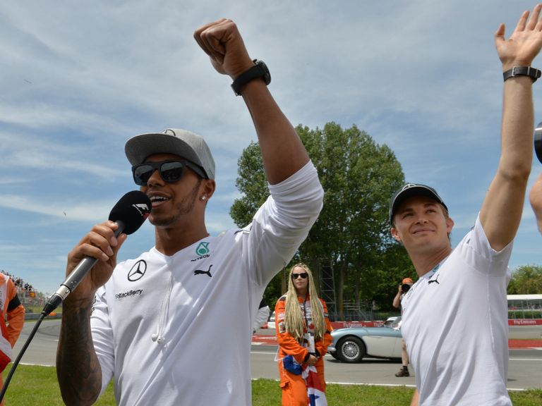 Title battle: Lewis Hamilton and Nico Rosberg