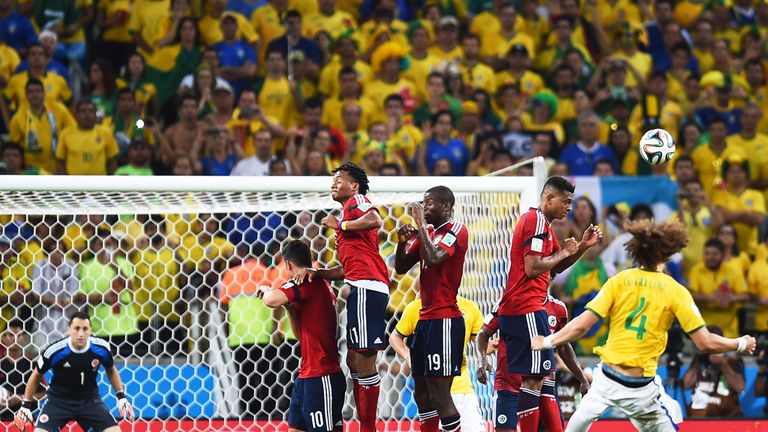 David Luiz: Smashes home his swerving freekick