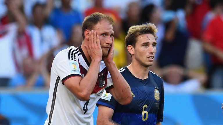 Benedikt Howedes: Steered a close-range header against the upright