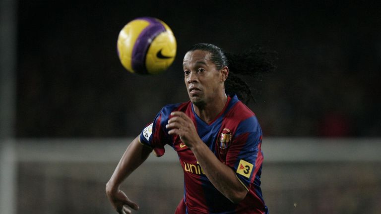 Ronaldinho signed for Barcelona in the summer of 2003