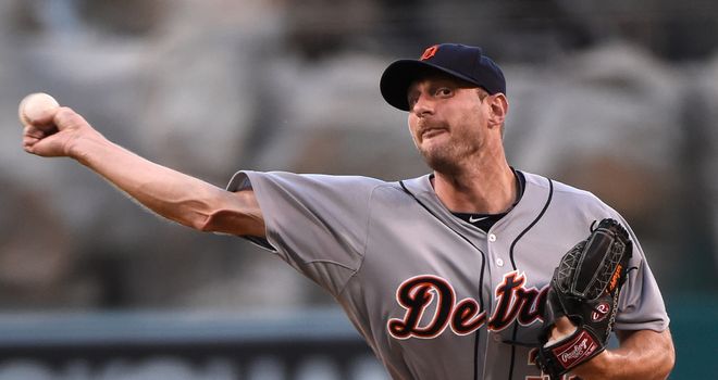 Max Scherzer: Struck out 11 batters for the Tigers