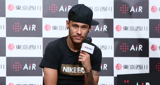 Neymar: In Tokyo for promotional event