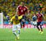 Zuniga launches the challenge which ended Neymar's World Cup.