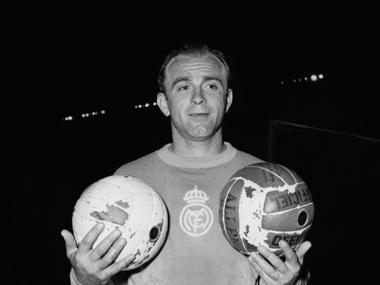 Alfredo Di Stefano pictured in his 1956 heyday
