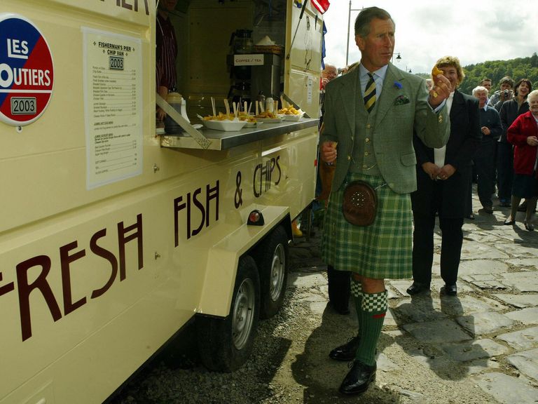 Prince Charles was left wishing he was having one of Shinners' dinners.