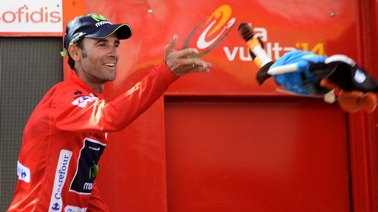 Alejandro Valverde is the new race leader