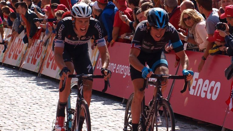 Neil got to see an epic finish in Geraardsbergen