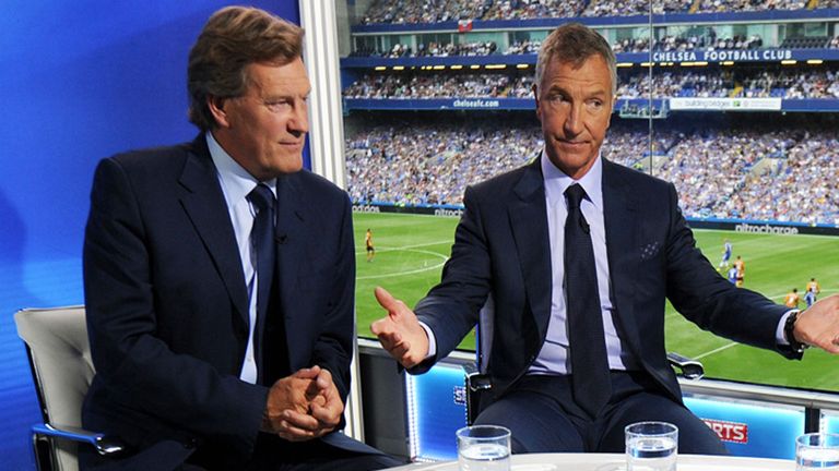 Glenn Hoddle (left) on Super Sunday with Graeme Souness
