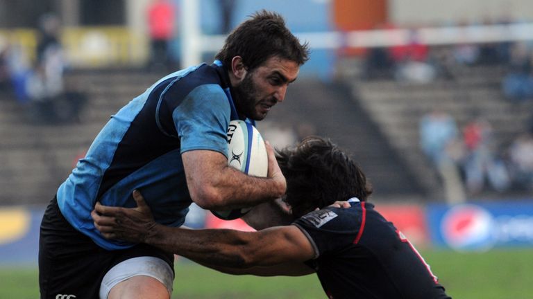 Felipe Berchesi: Scored a try and kicked two penalties for Uruguay against Hong Kong