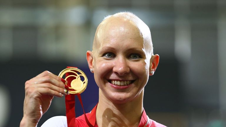 Joanna won gold in the individual pursuit at the Commonwealth Games in Glasgow