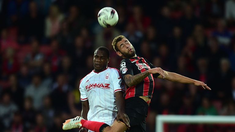 Antonio and Cook: Going up for a header