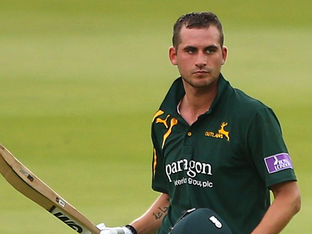 Hales: Unbeaten innings for Nottinghamshire