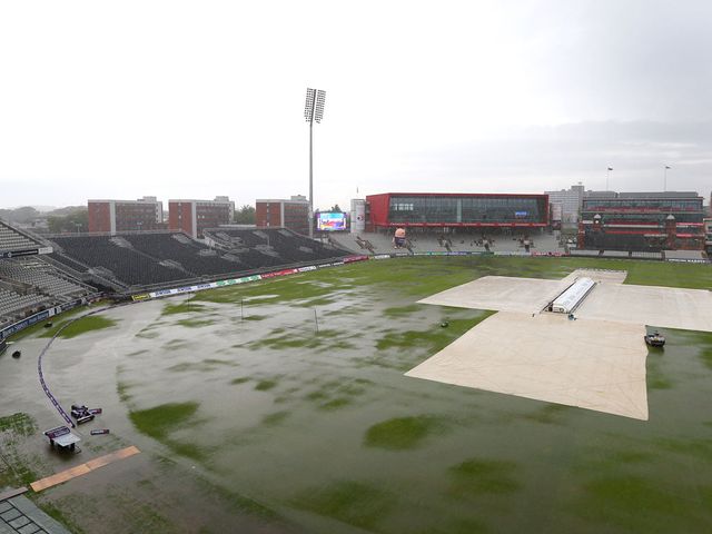 A drenched Old Trafford will try and stage the game on Saturday