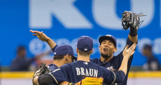 Brewers: Now have a 2 1/2 game lead at the top of the NL Central