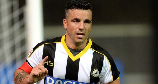 Antonio Di Natale was the goal hero for Udinese