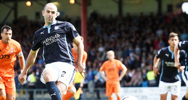 Gary Harkins: Scores from the penalty spot for Dundee