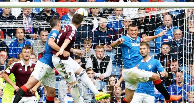 Danny Wilson: Scores for Hearts in the 2-1 victory over Rangers at Ibrox