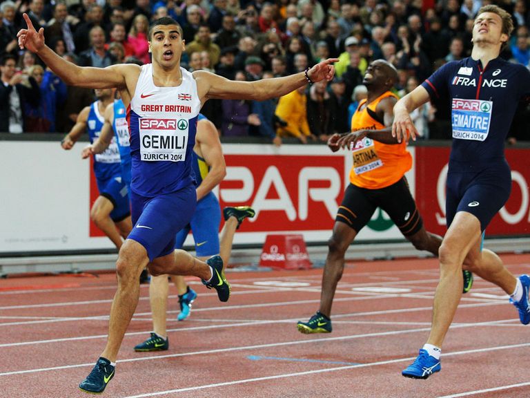 Adam Gemili wins the 200 metres in Zurich