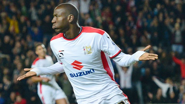 Afobe was prolific with the MK Dons last season before joining Wolves in January