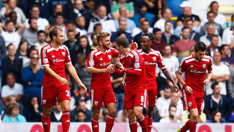 James Morrison: Celebrates West Brom's winner at Tottenham
