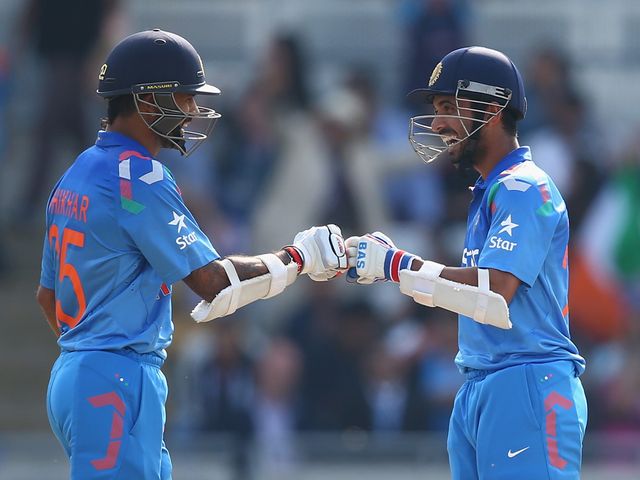 Shikhar Dhawan and Ajinkya Rahane led the way for India