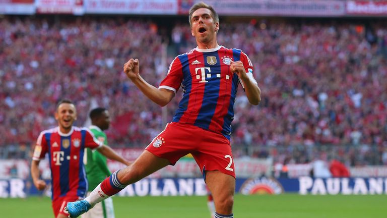 Philipp Lahm is now the most capped German in Champions League history