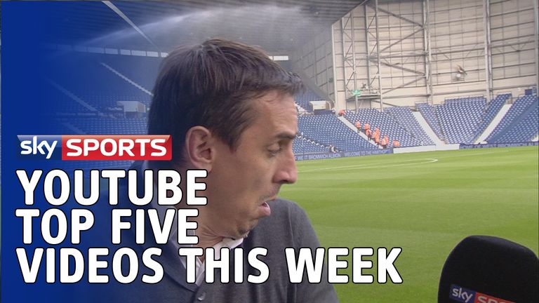 Sky Sports YouTube top five: Gary Neville gets a soaking | Football